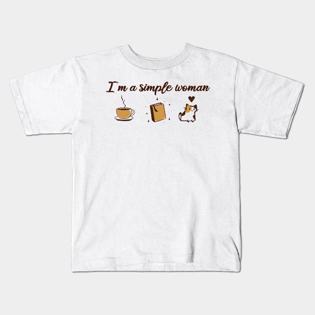 A simple woman needs Kids T-Shirt by astronauticarte